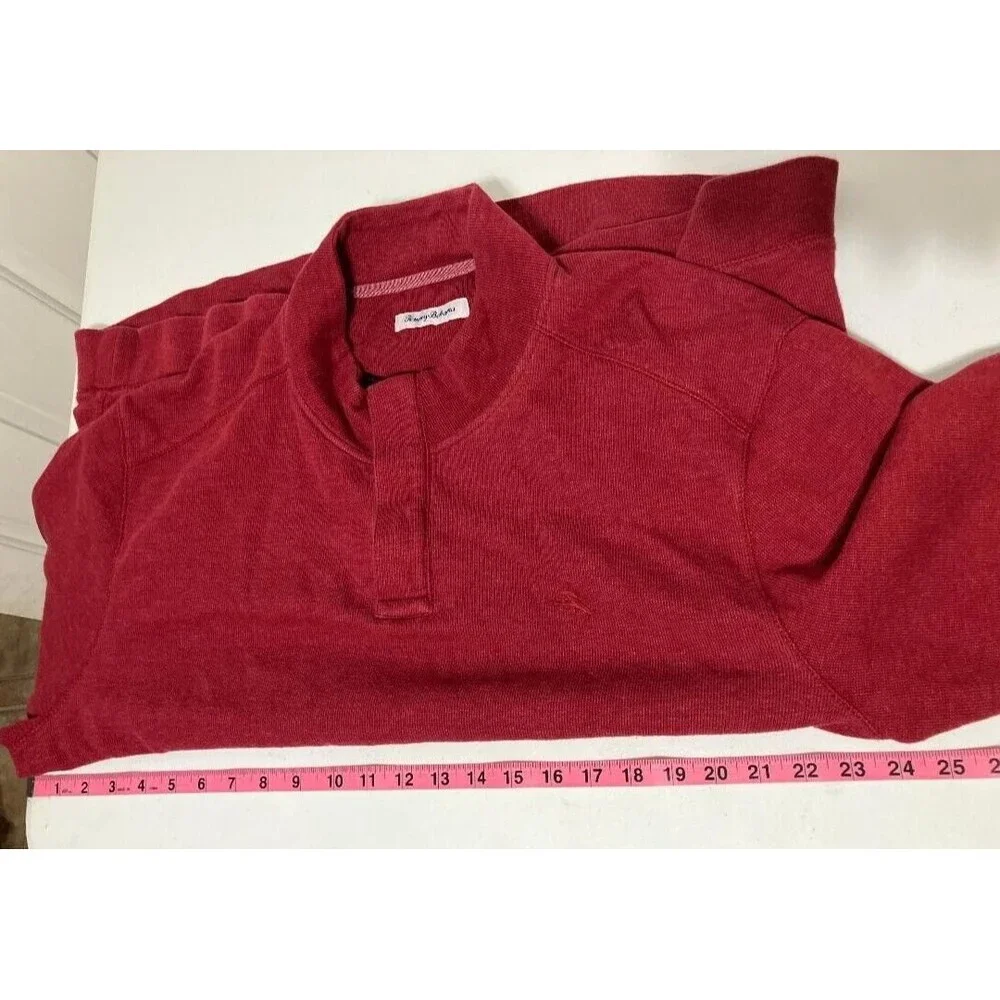 Tommy Bahama XXL Long Sleeve 1/4 Zip‎ Pullover Gorpcore Coastal Grandpa Sweater